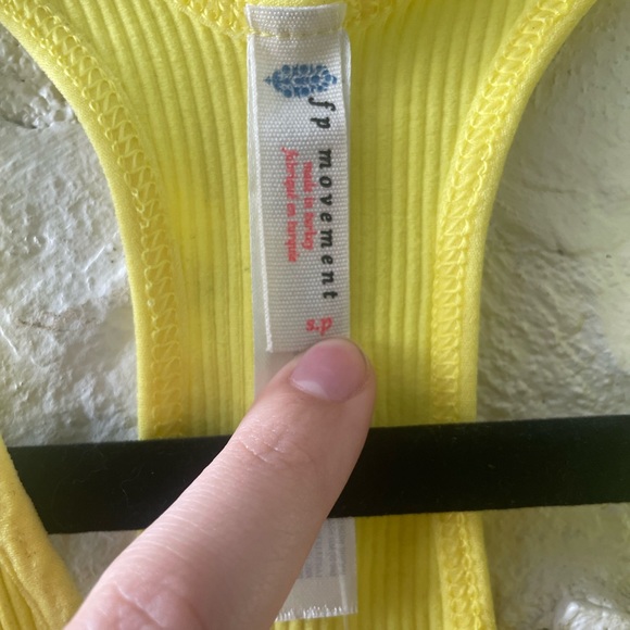 FP Movement Free Throw Lemon Verbena Crop Tank Small - Picture 3 of 7